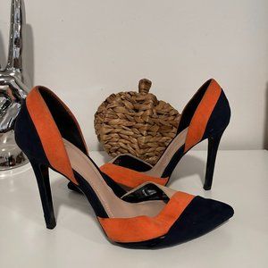 Zara Pointed Color Block Heels